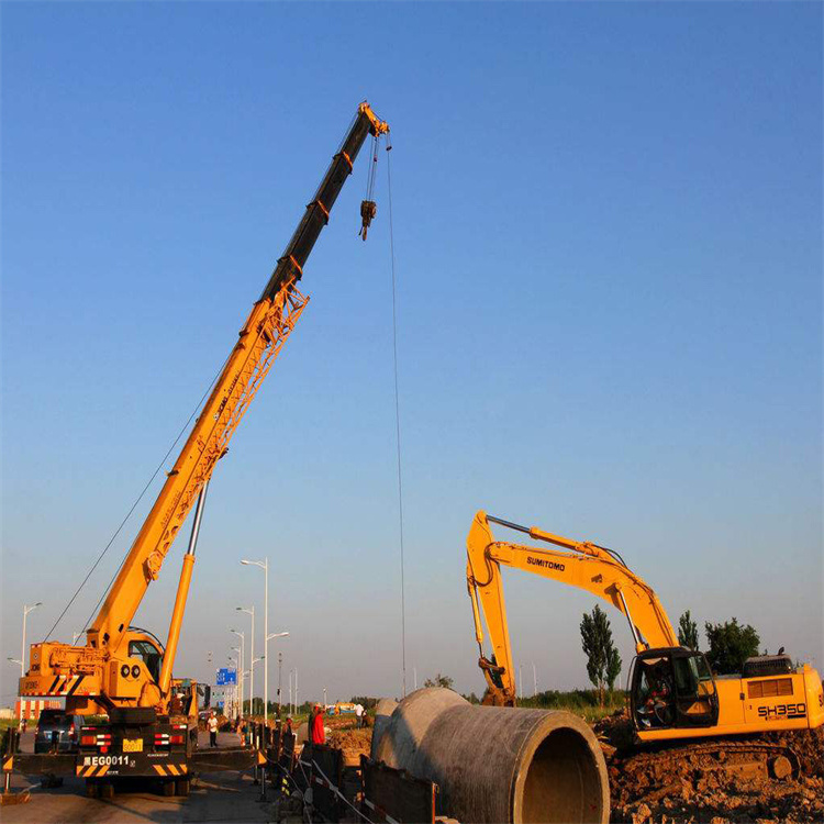 襄城挖机用吊车怎么吊